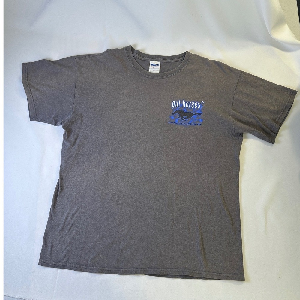 Gildan Mustang T-Shirt Got Horses? Graphic Tee‎ Car Enthusiast Men's